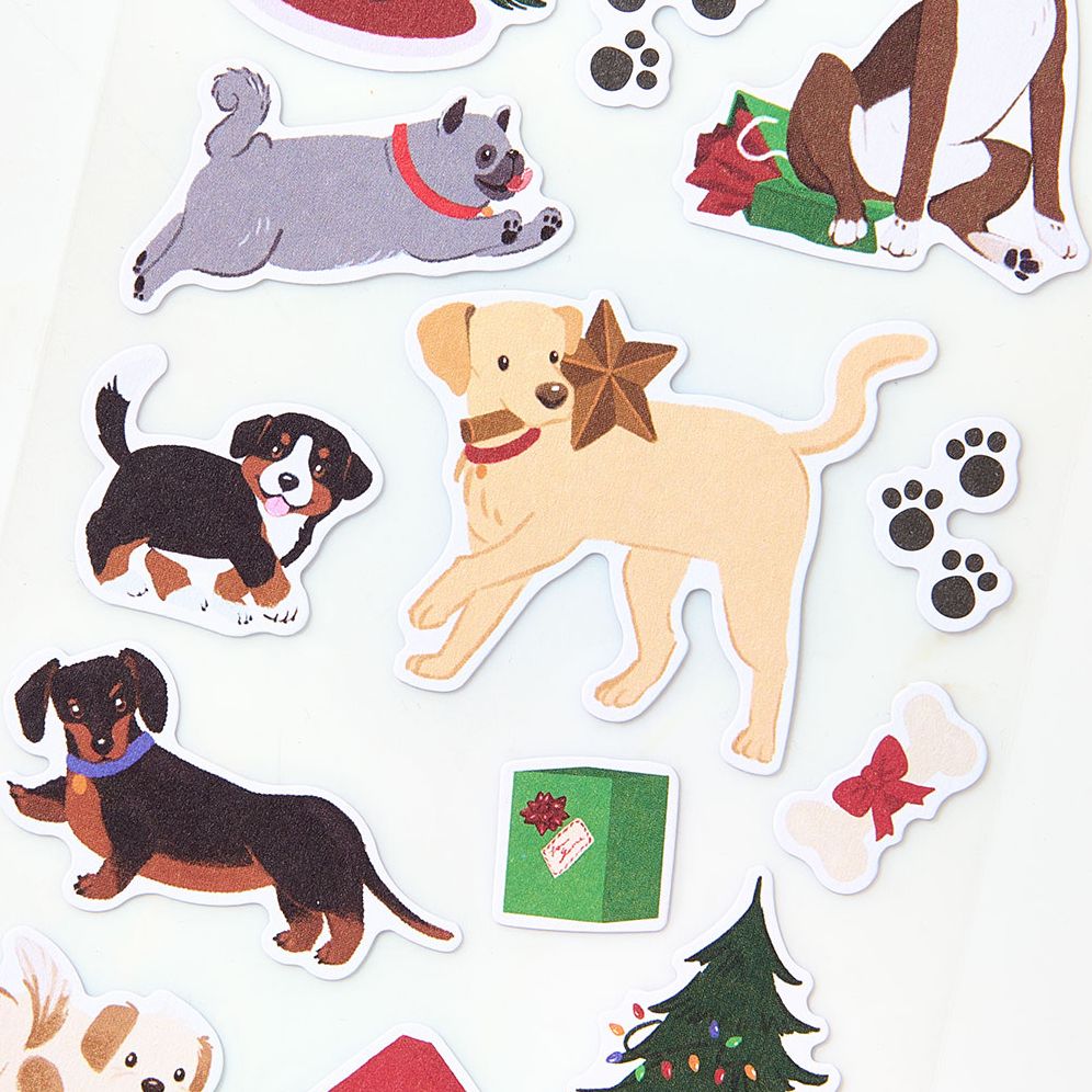 Holiday Dogs Sticker Sheet