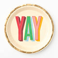 Yay Typography Large Plates