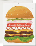 Double Cheeseburger Father's Day Card