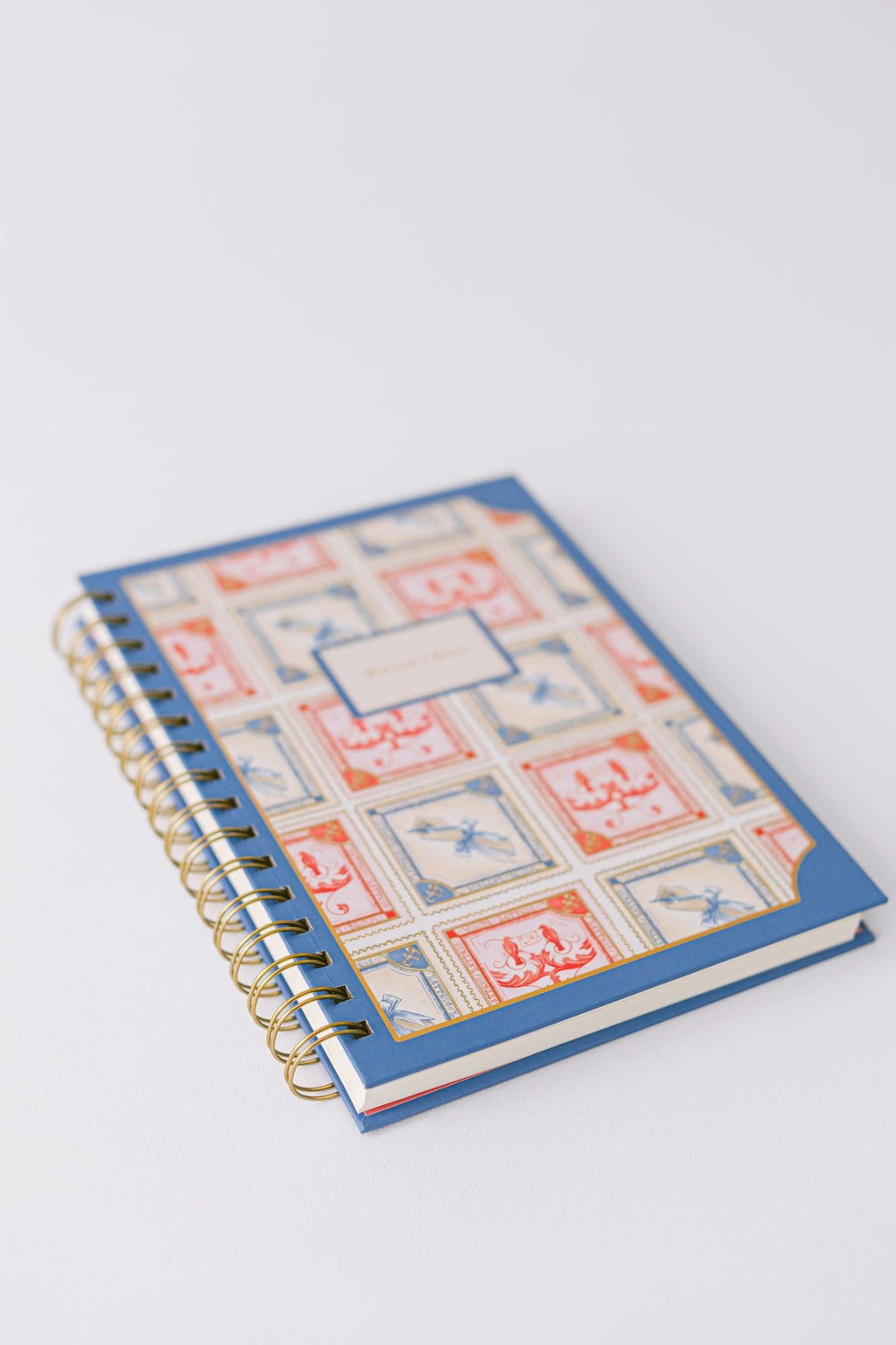 Stamp Pattern Writer's Spiral Notebook