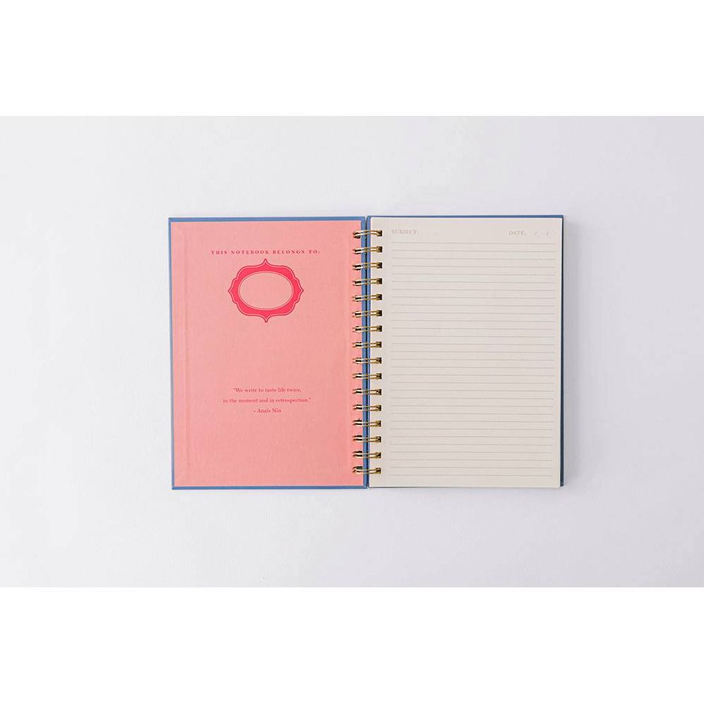 Stamp Pattern Writer's Spiral Notebook