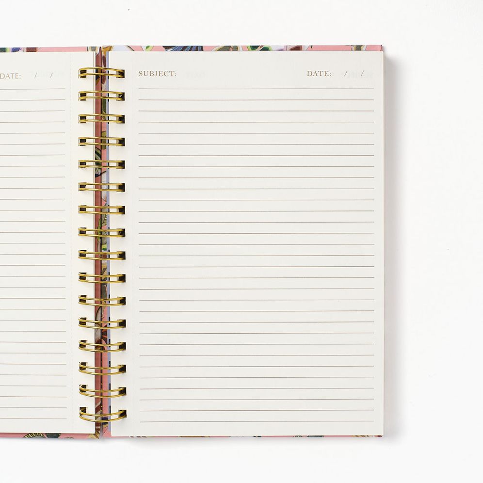 Butterfly Pink Notes Spiral Notebook