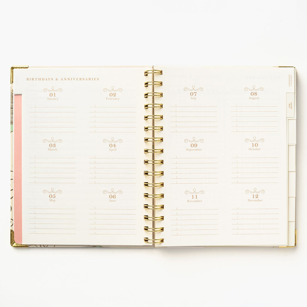 2027 Bookstack Tea Cup 12-Month Weekly Medium Spiral Planner