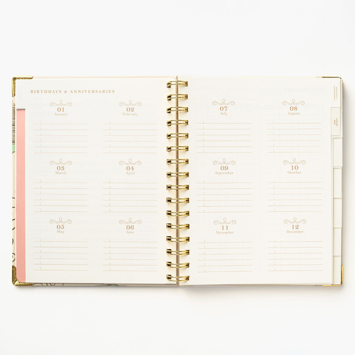 2027 Bookstack Tea Cup 12-Month Weekly Medium Spiral Planner