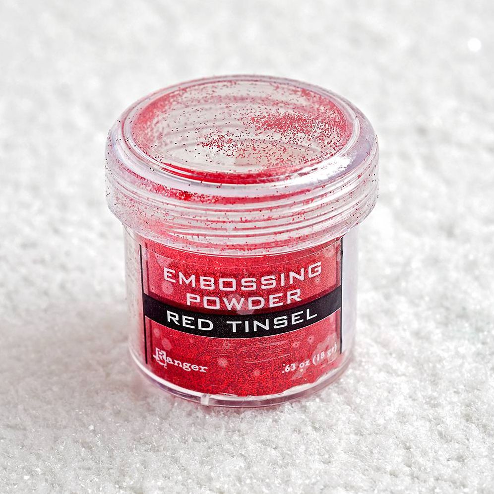 Red Tinsel Embossing Powder