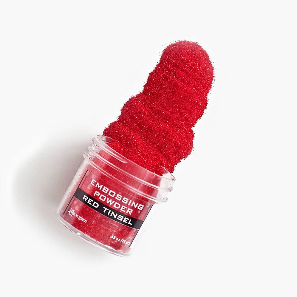 Red Tinsel Embossing Powder