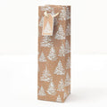 WINE White Glitter Trees Gift Bag