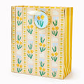 Floral Stripe Bunny Medium Gift Bag