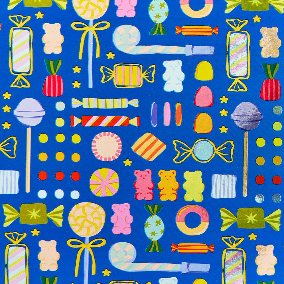 Party Treats Blue Roll Wrap