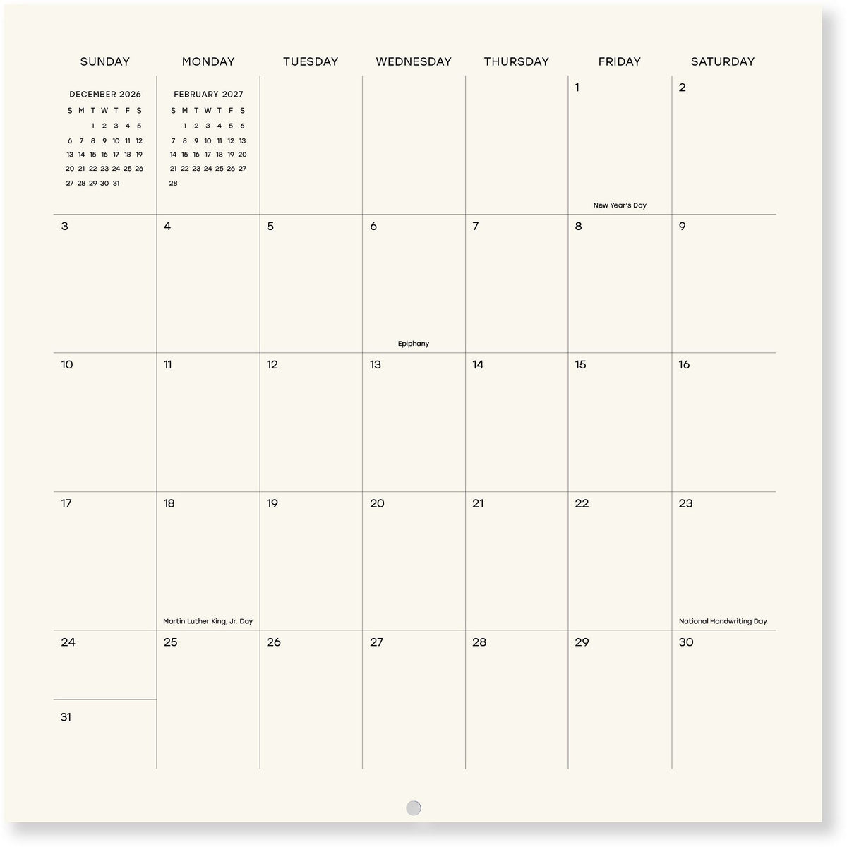 2027 Birds & Blooms Wall Calendar - Exclusive