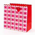 Plaid Scalloped Heart Large Gift Bag