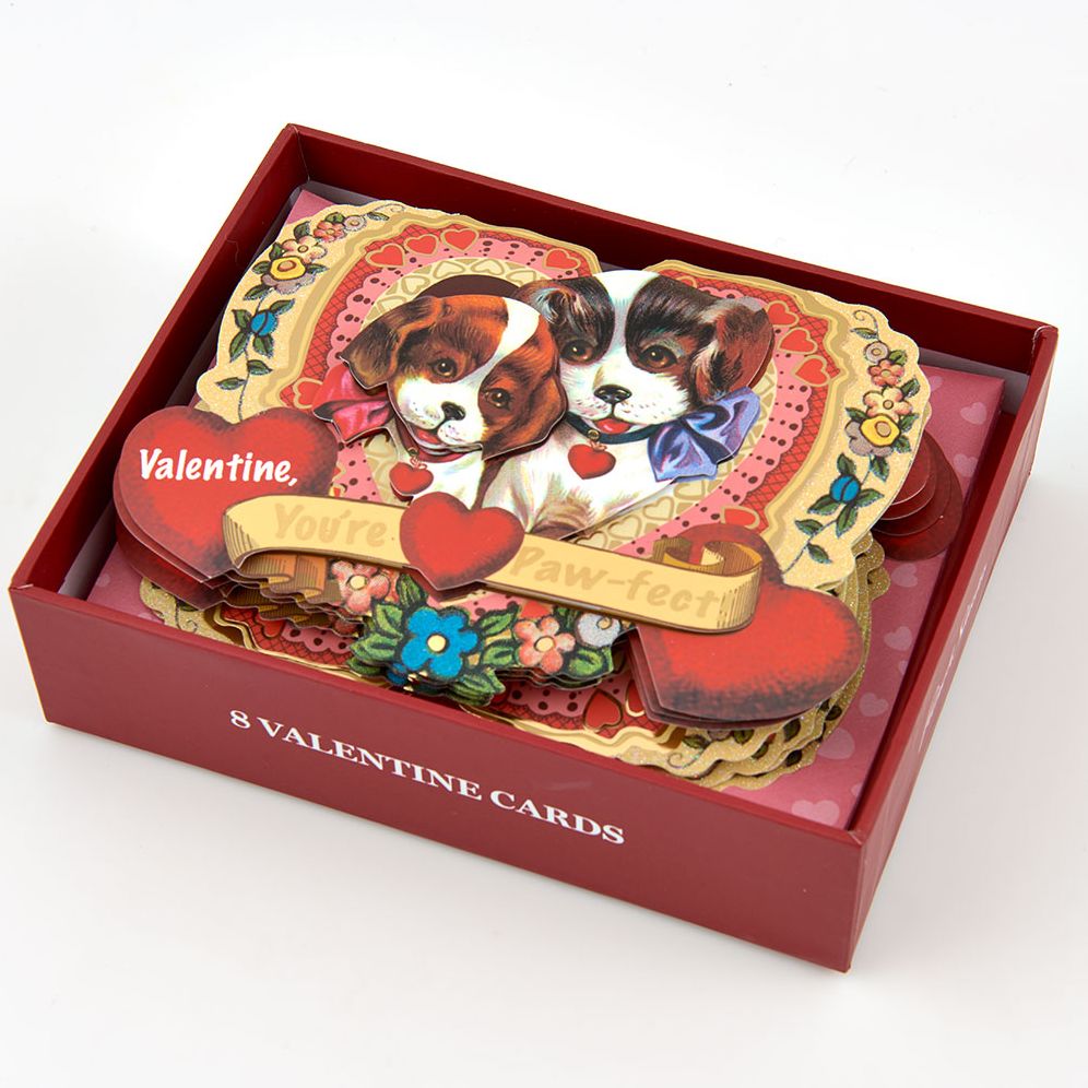 Puppy Dog Valentine's Set of 8