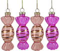 Glass Candy Ornaments - S/4
