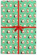 Jolly Santas Flat Wrap