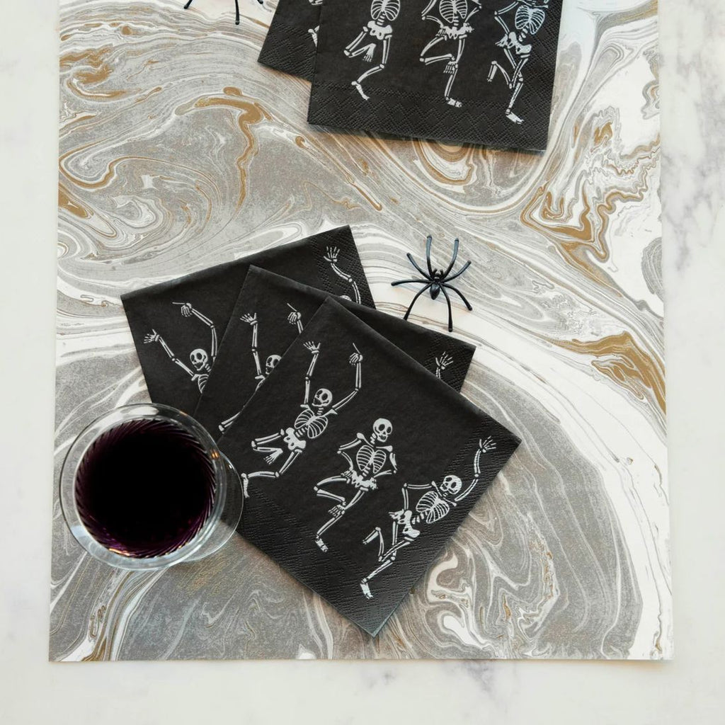 Skeleton Dance Cocktail Napkin Set of 20