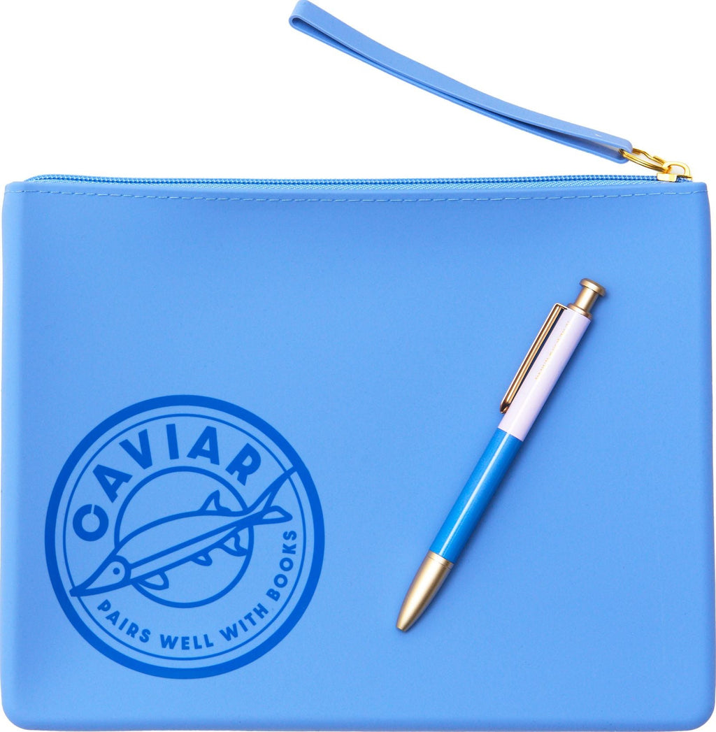 Silicone Caviar Pairs Well With Books Pouch