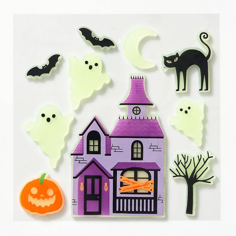Haunted House Window Gel Clings