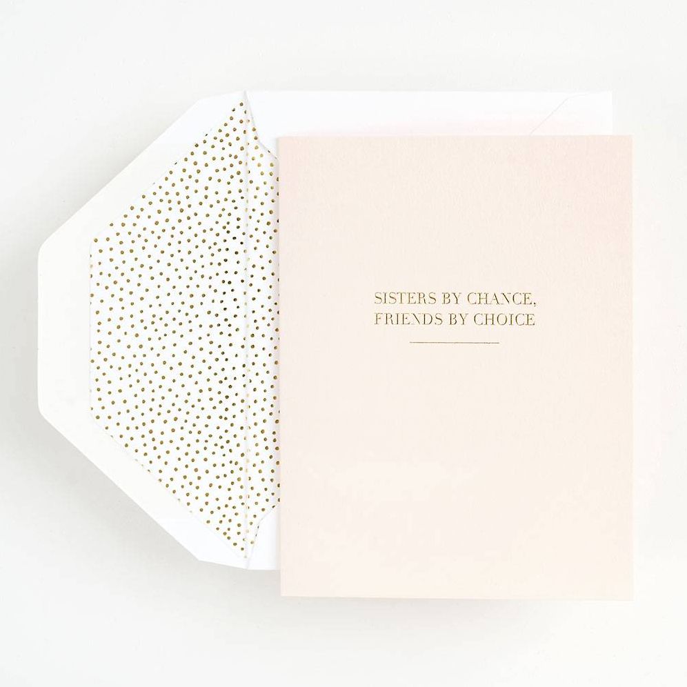 Sisters by Chance Birthday Card