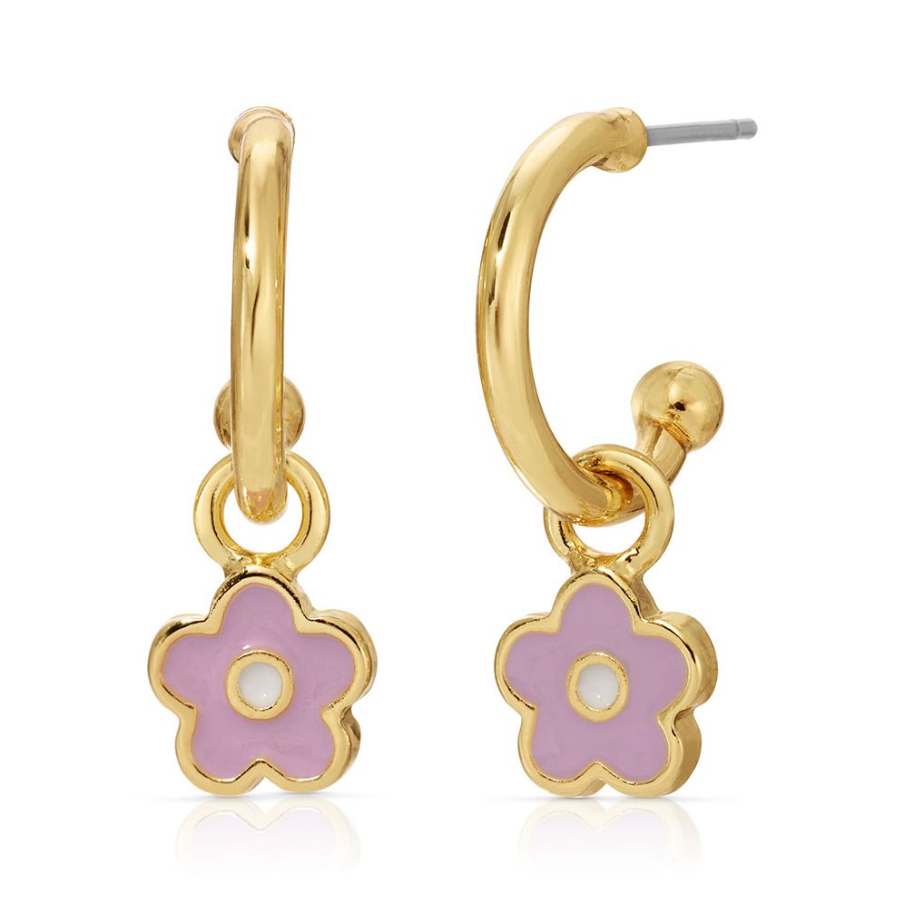 "Blossom and Bloom" Flower Hoop Earrings
