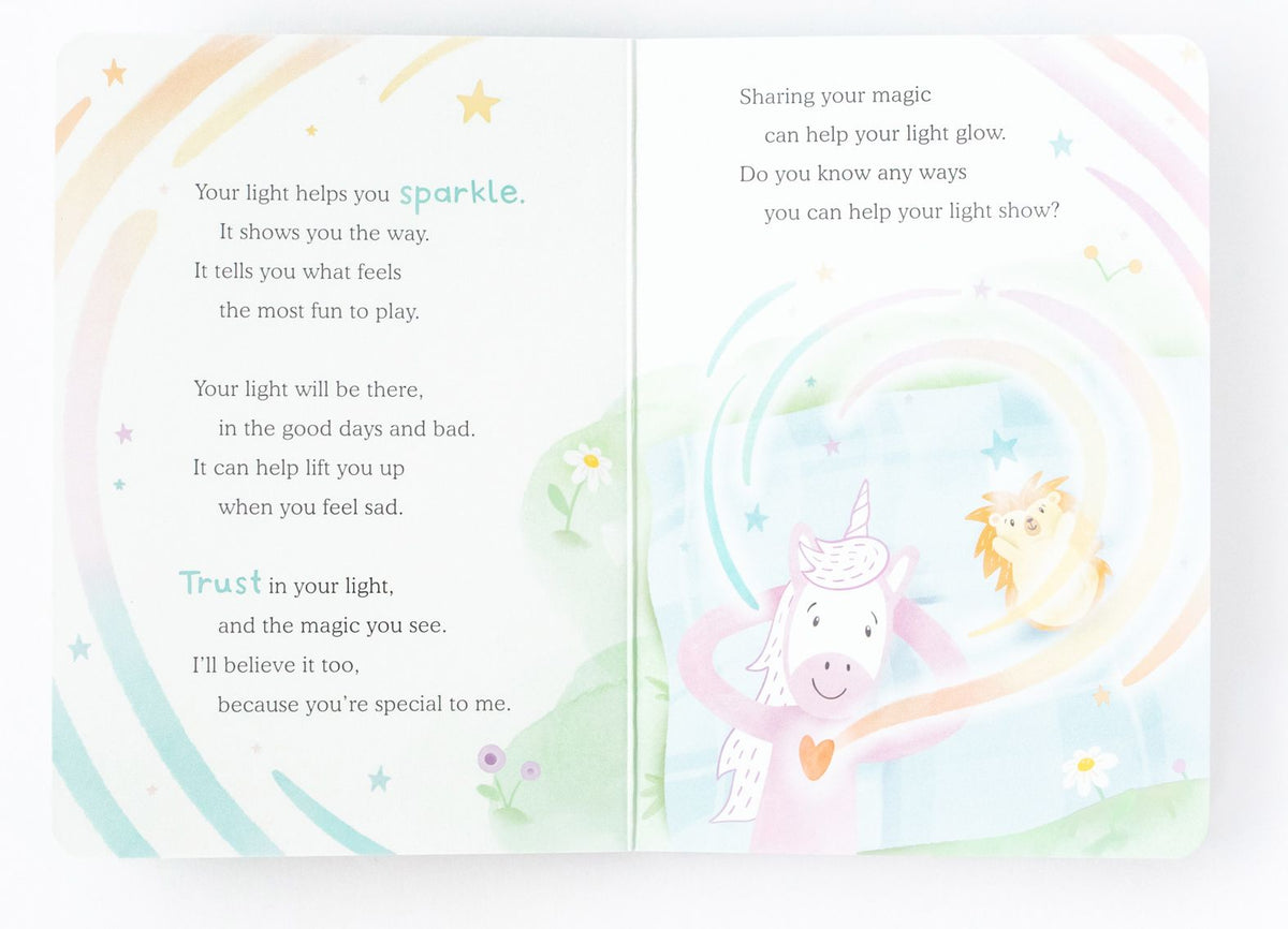 Unicorn Kin + Board Book: Let Your Light Shine