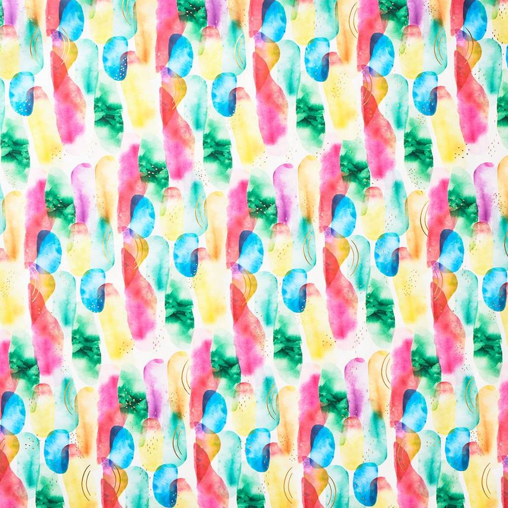 Rainbow Abstract Watercolor Stone Wrapping Paper