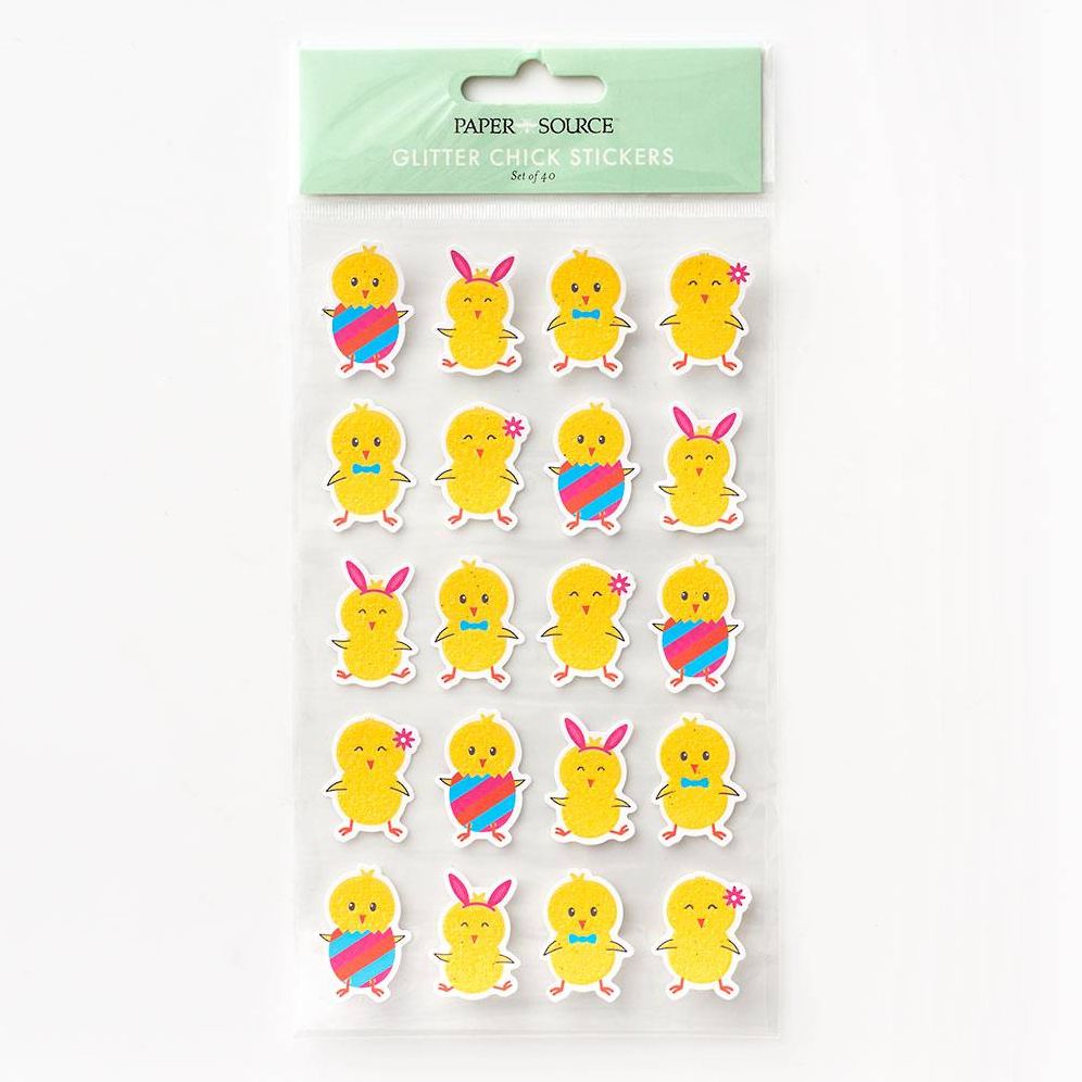 Glitter Chick Stickers