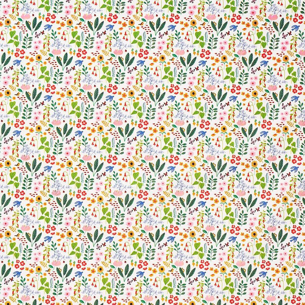 Floral Forest Stone Wrapping Paper