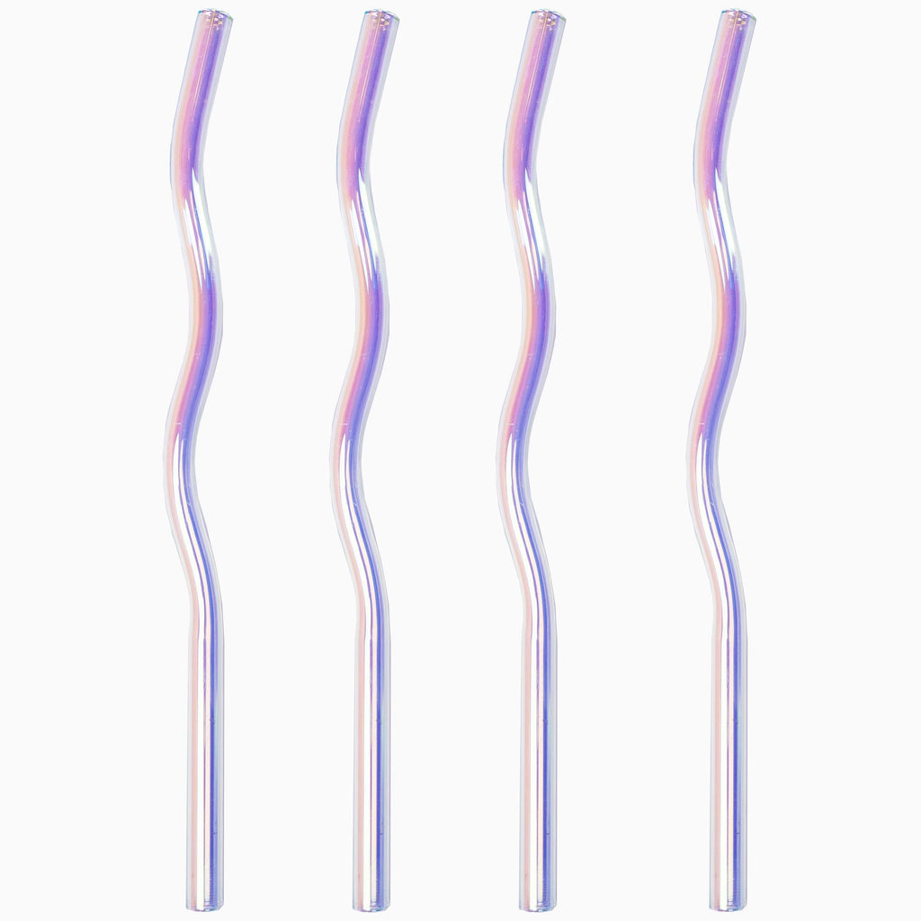 Wavy Glass Straws