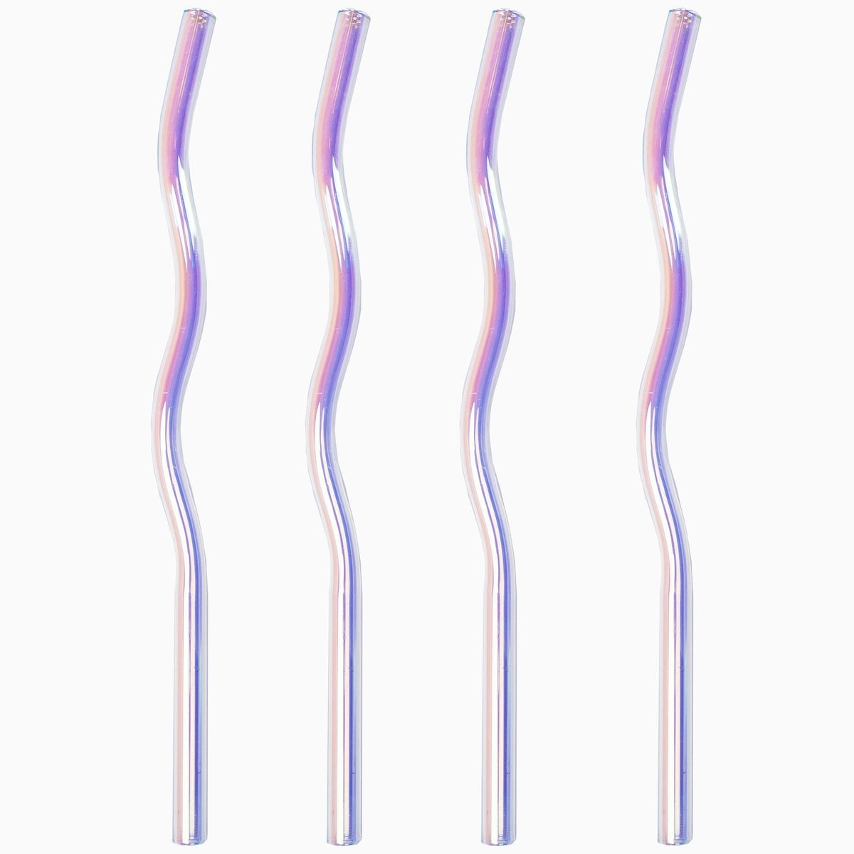 Wavy Glass Straws