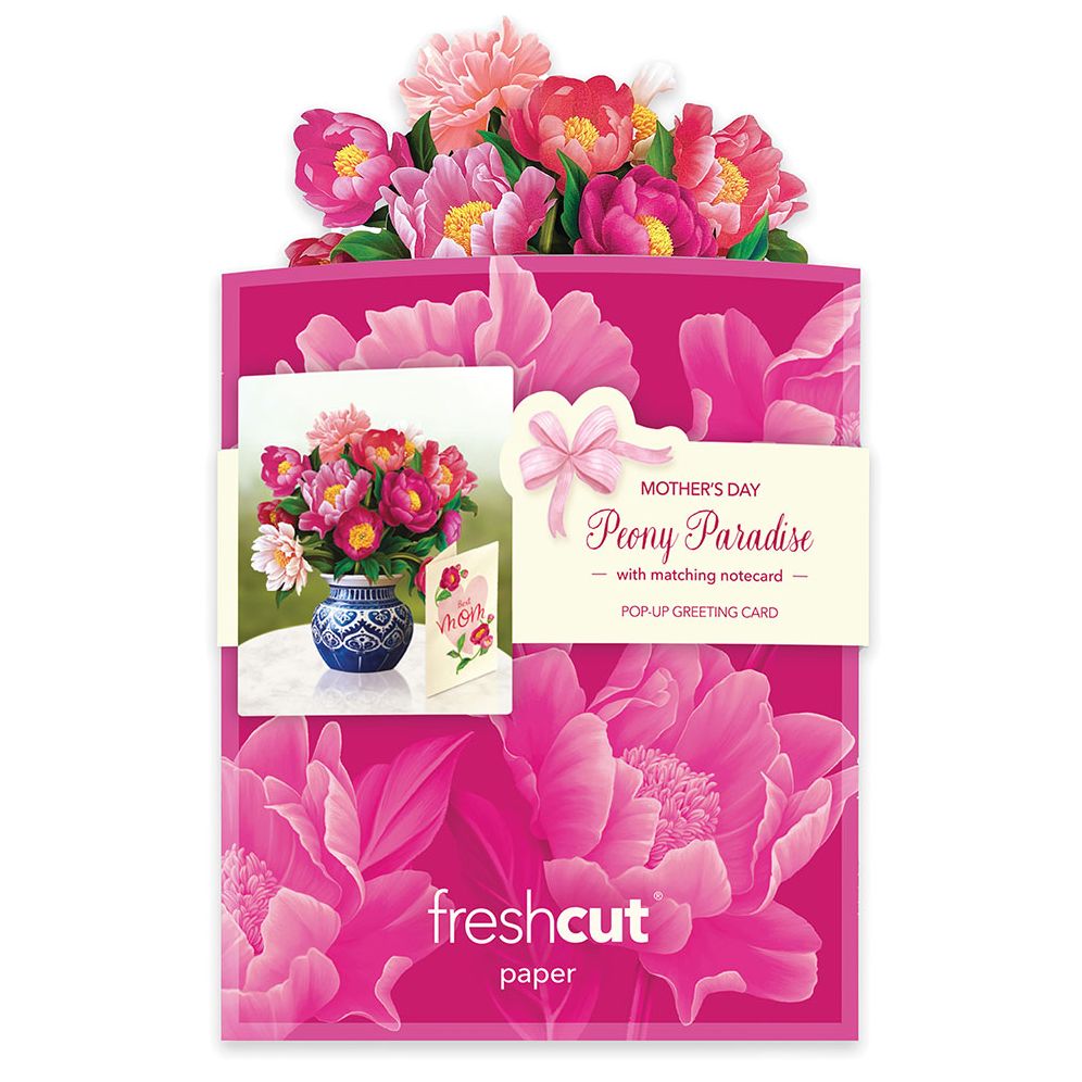 Peony Pop Up Mother's Day Card