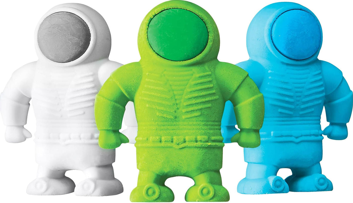 Astronaut Erasers - Set of 3