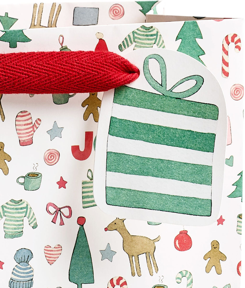 Merry Motif Medium Gift Bag
