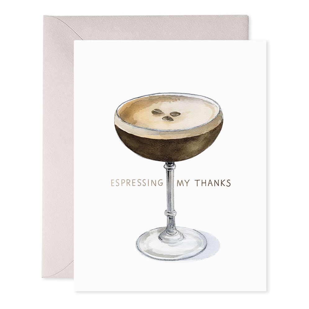Espresso Thank You Card