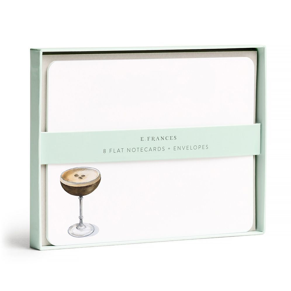 Espresso Martini Martini Flate Notecards