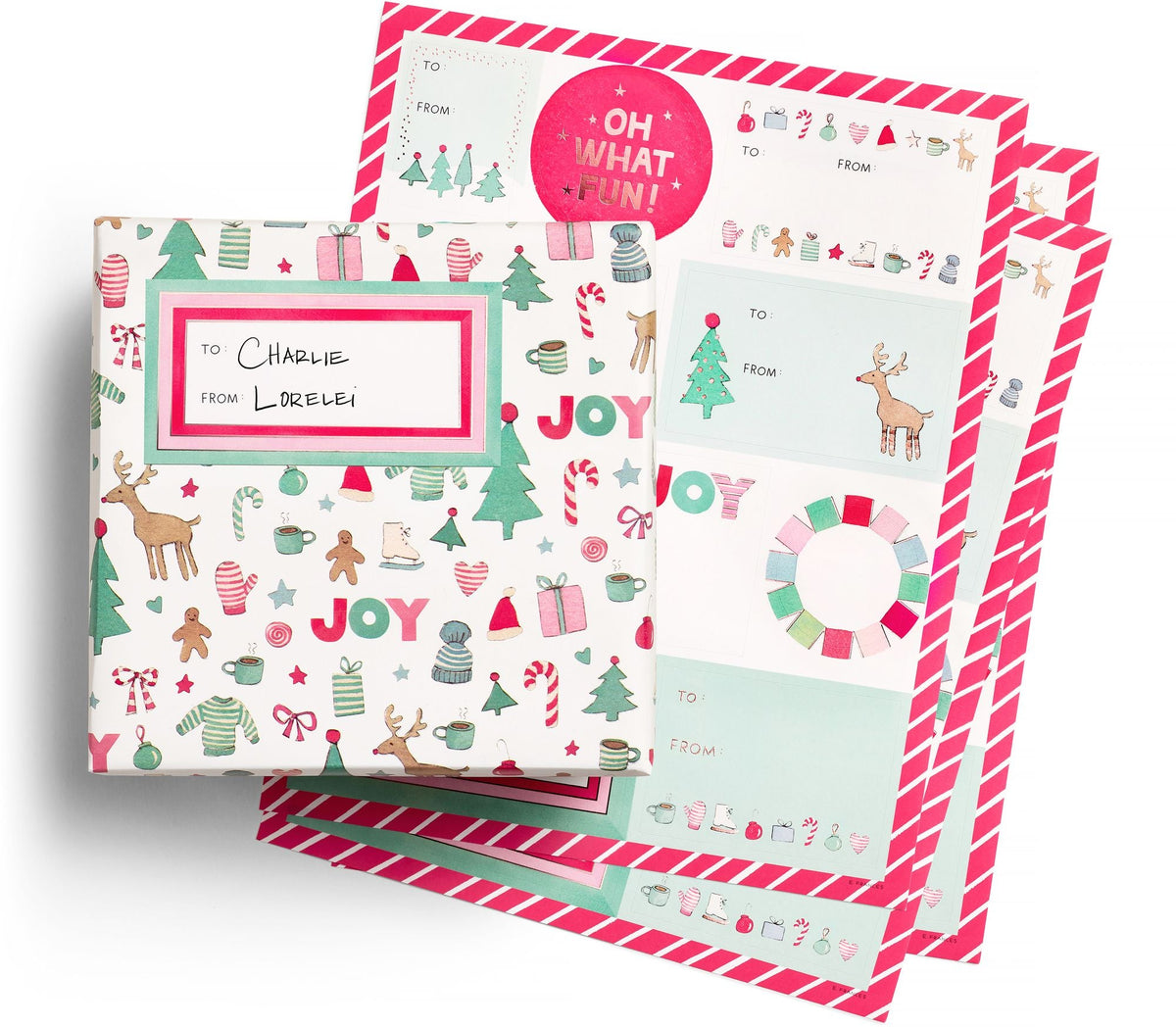 Merry Motif Gift Labels