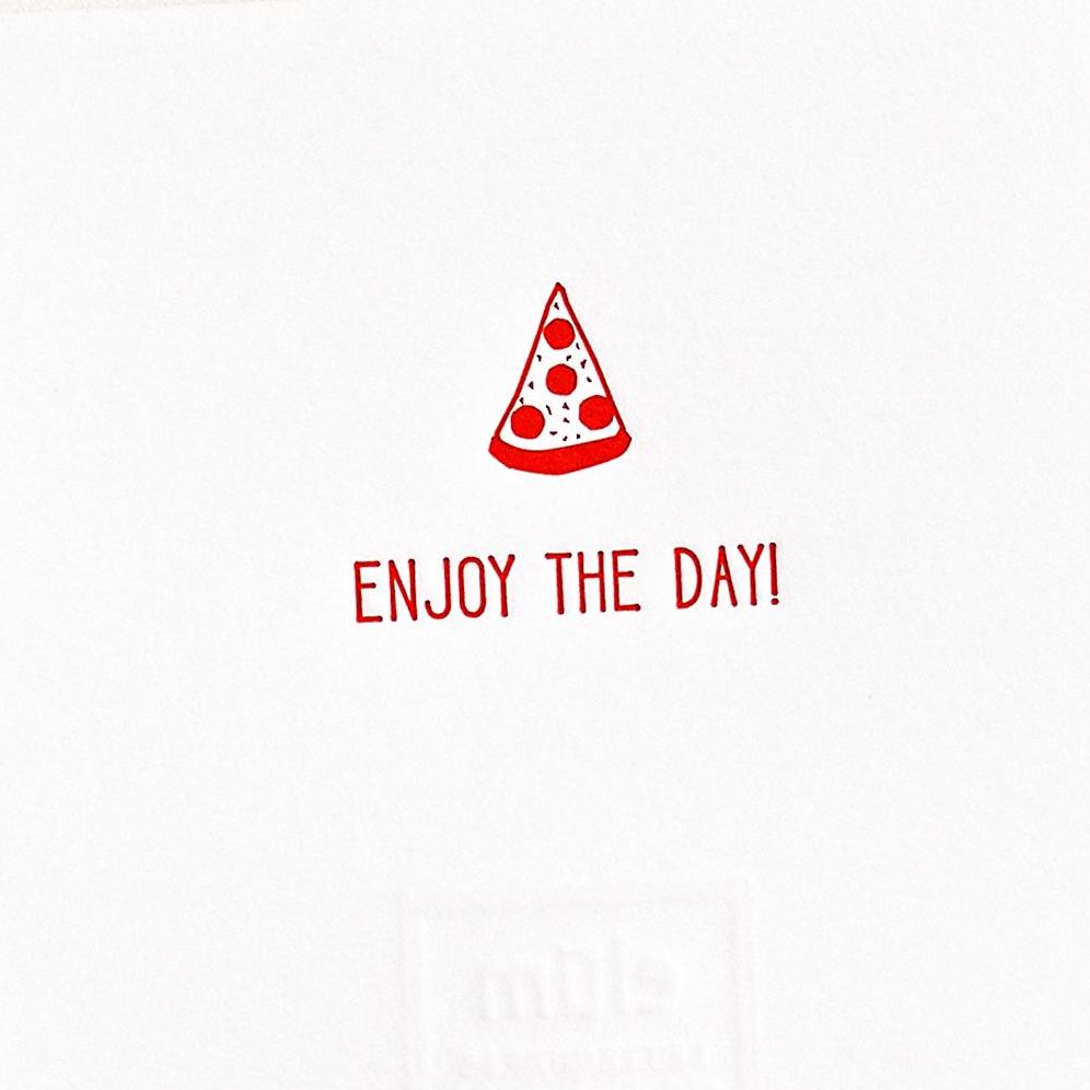 Pizza Birthday Card