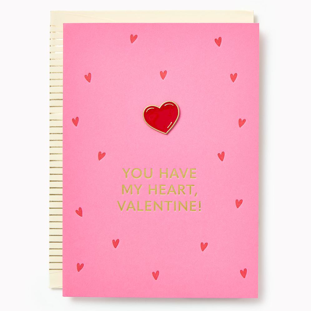 Have My Heart Enamel Pin Valentine's Day Card