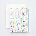 Party Hats and Cakes Birthday Card