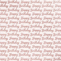 Pink Glitter Happy Birthday Wrapping Paper