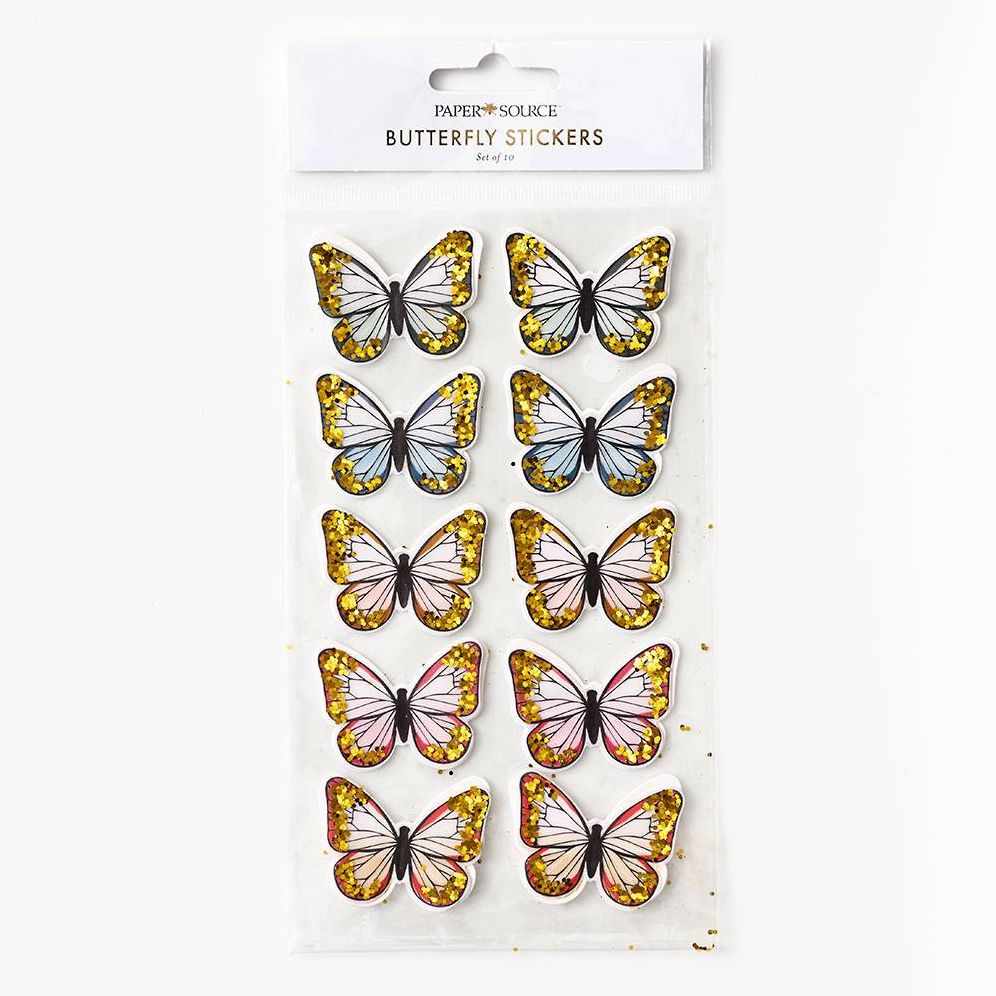 Dimensional Butterfly Stickers