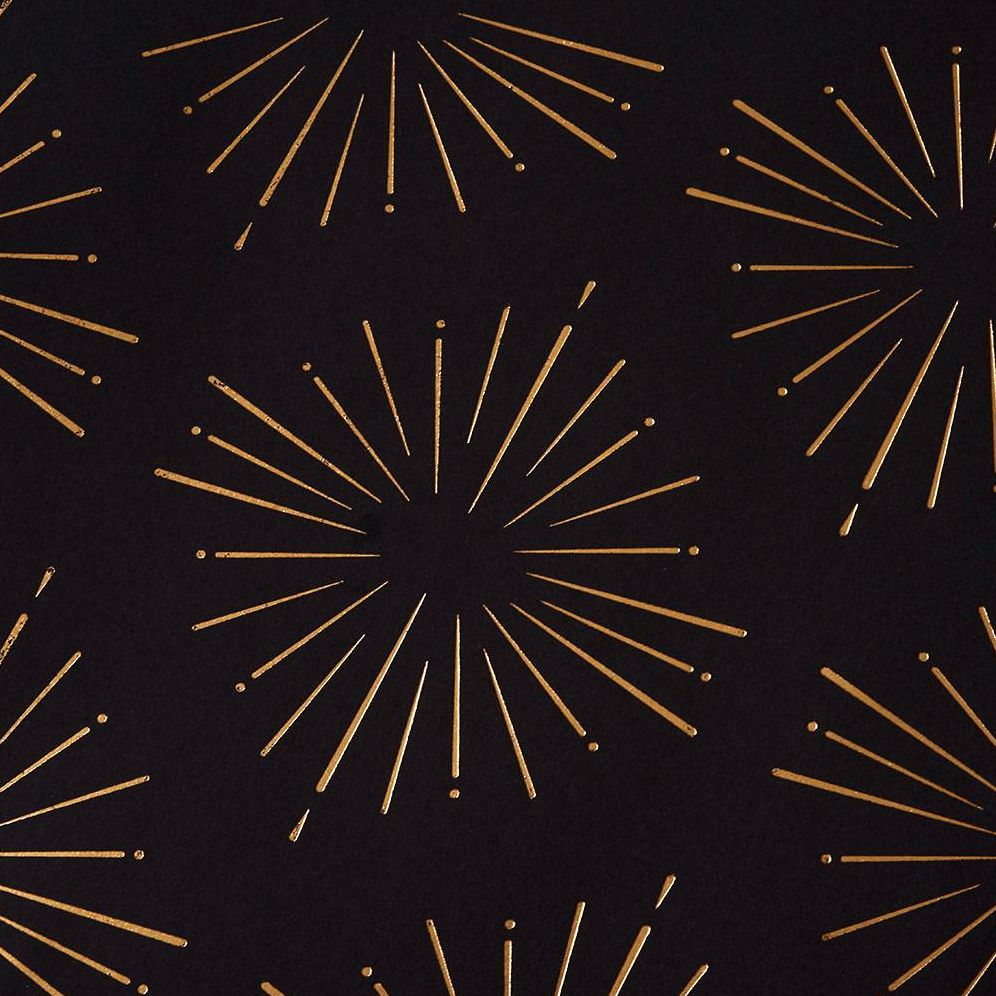 Gold Starburst Wine Gift Bag