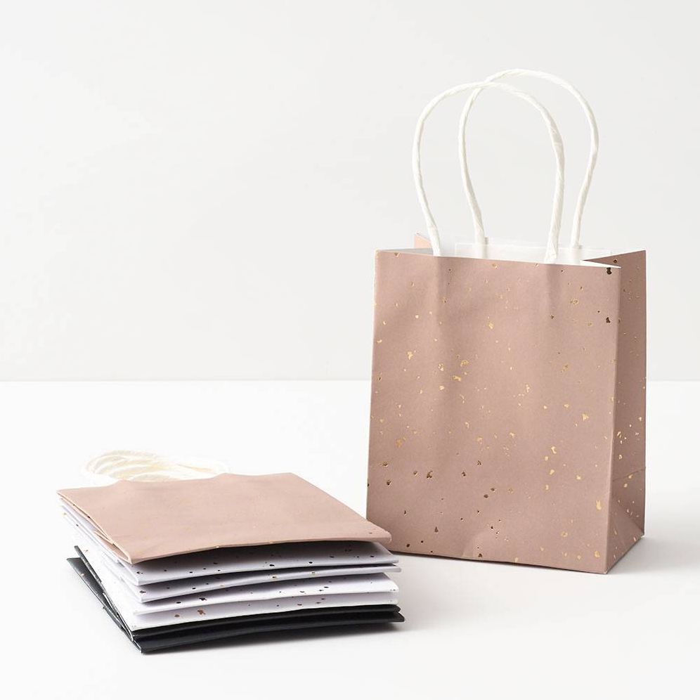 Neutral Gold Fleck Treat Bags
