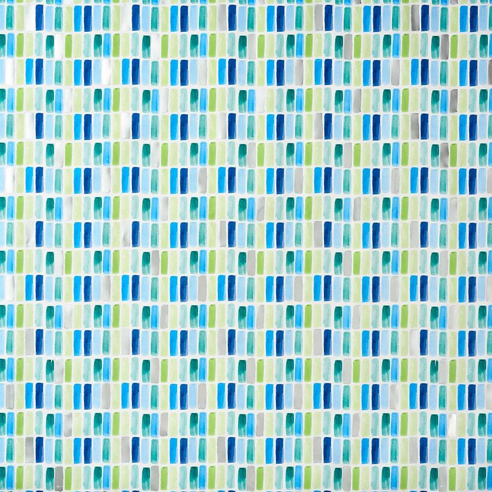 Blue & Green Tile Stone Wrapping Paper