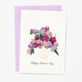 Quilling Violet Bouquet Mother's Day Card