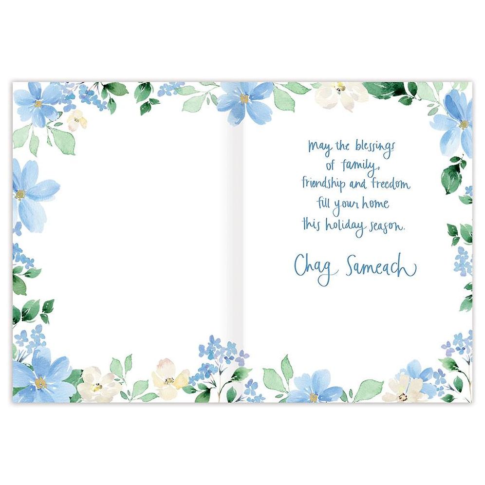 Floral Watercolor Passover Card