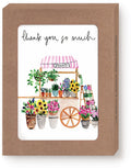 Flower Cart Thank You Notecard Set