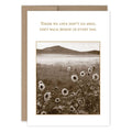 Walk Beside Us Sympathy Card