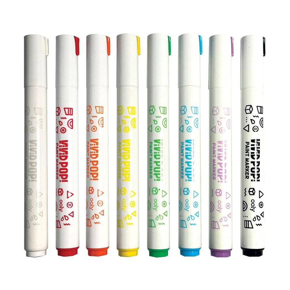 Vivid Pop! Water Based Paint Markers - 8 Colors