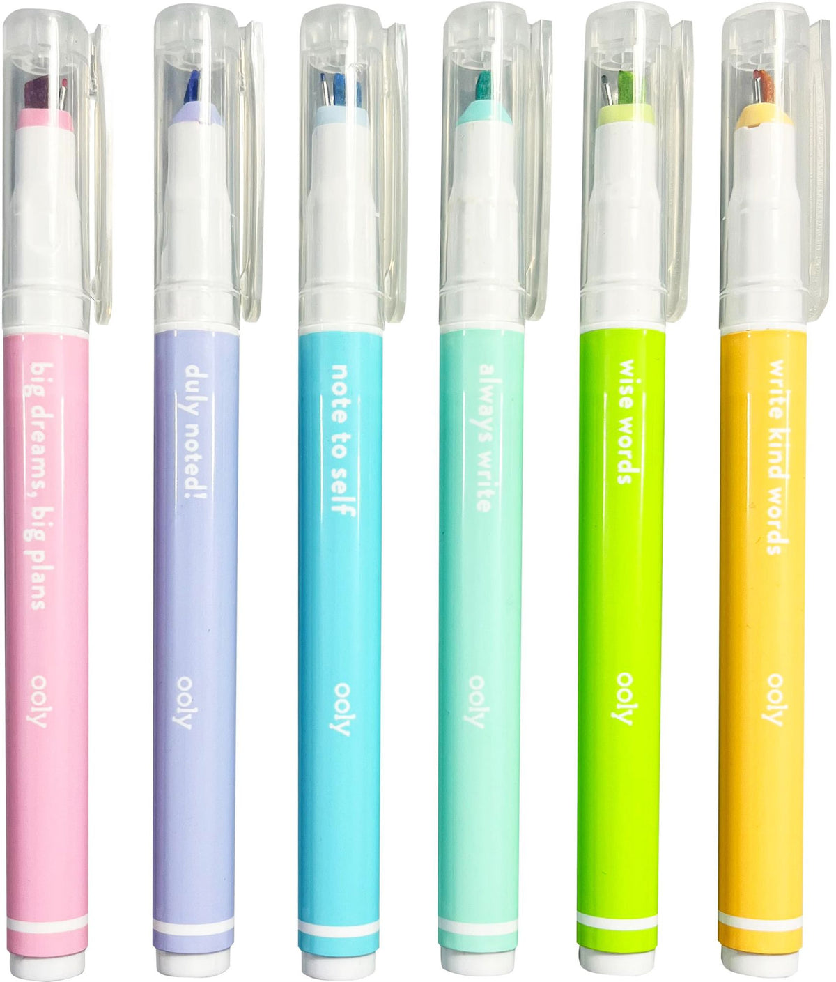 Noted! 2-in-1 Micro Fine Tip Pens & Highlighters - Set of 6