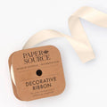 Satin Cream Ribbon 1" 10YD